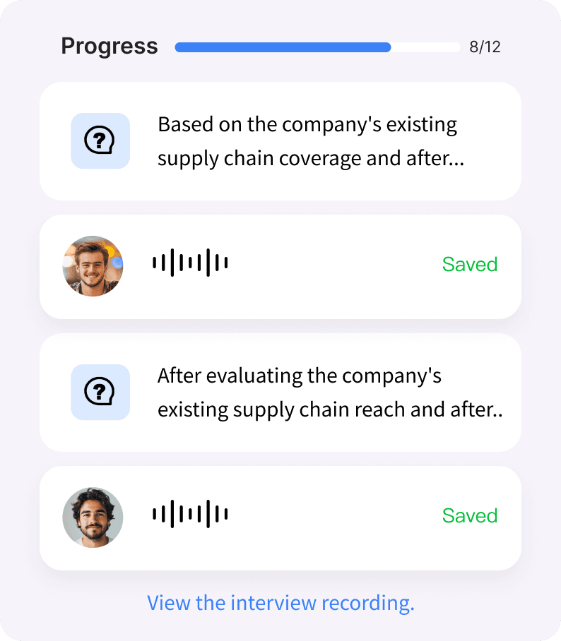 تدفق الإجابة واحدة تلو الأخرى