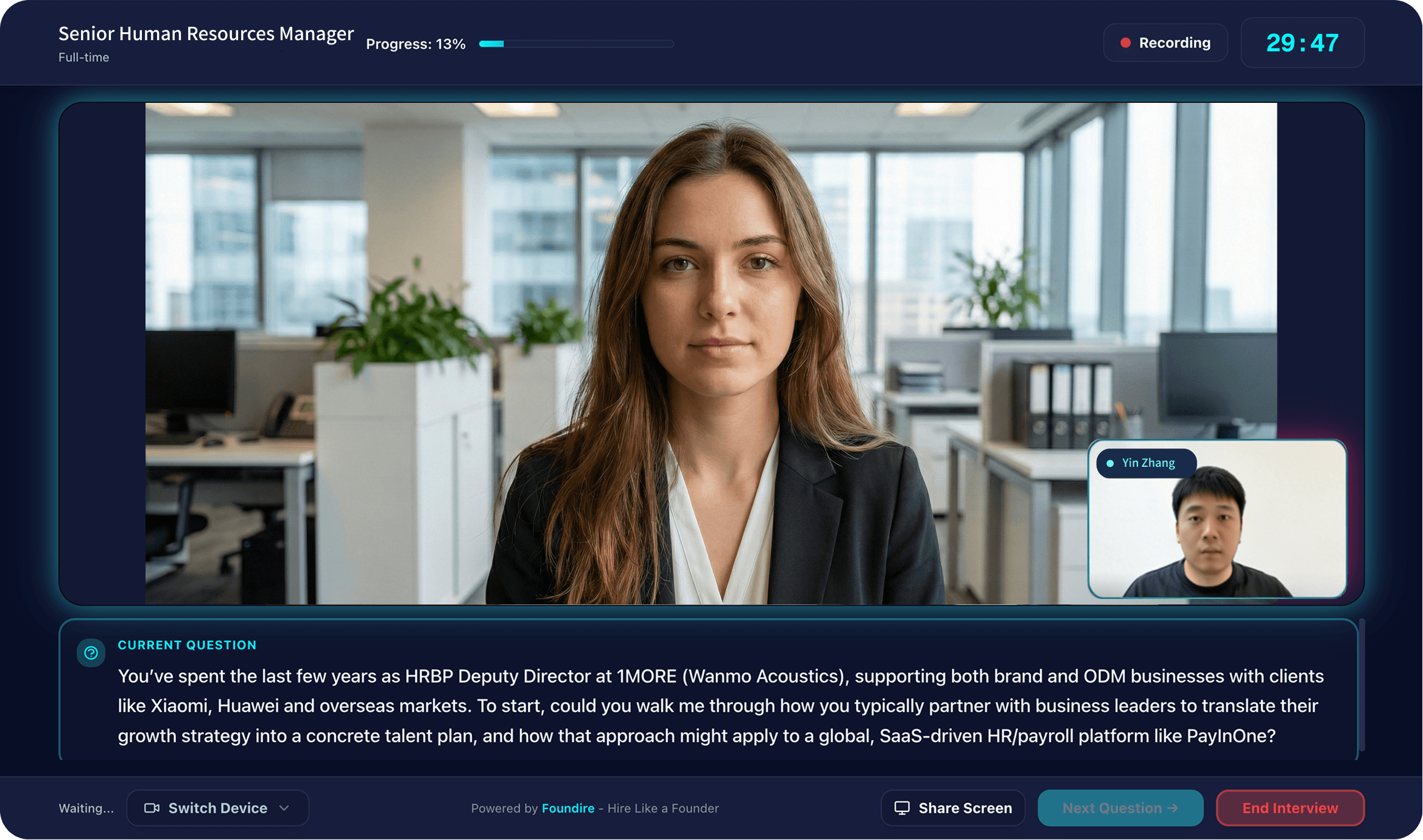 Conversational AI Interview