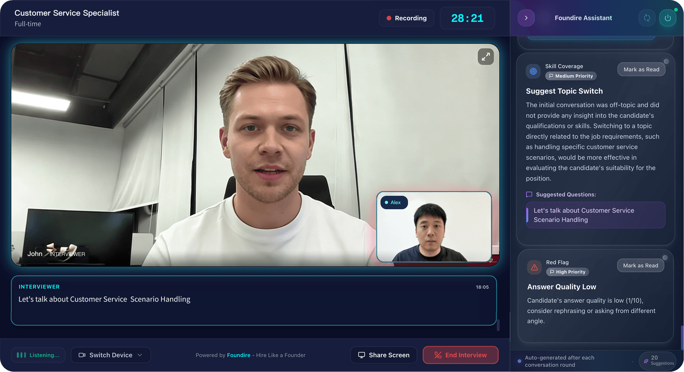 AI assisted Interview
