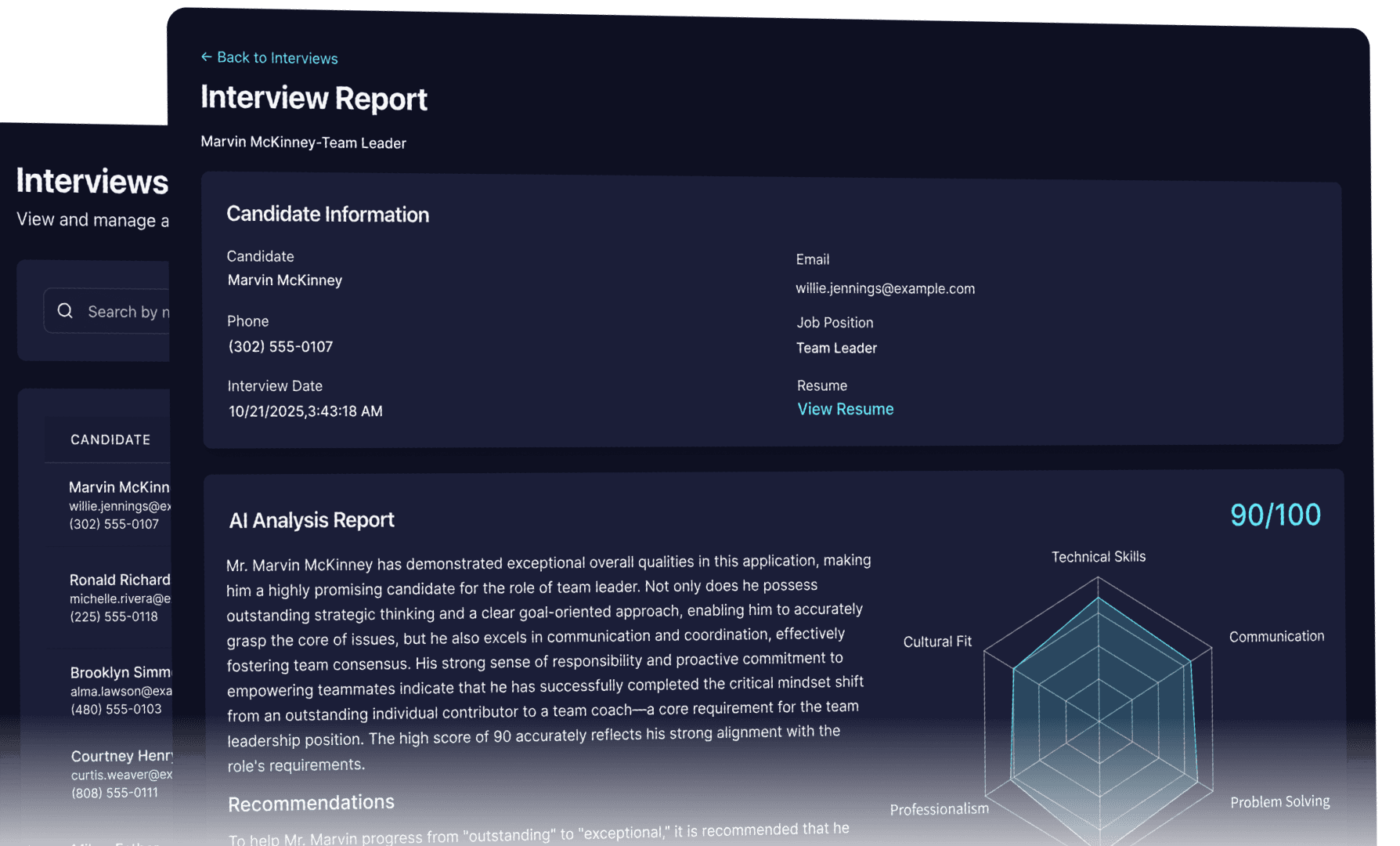 Interview Records & Intelligent Reports