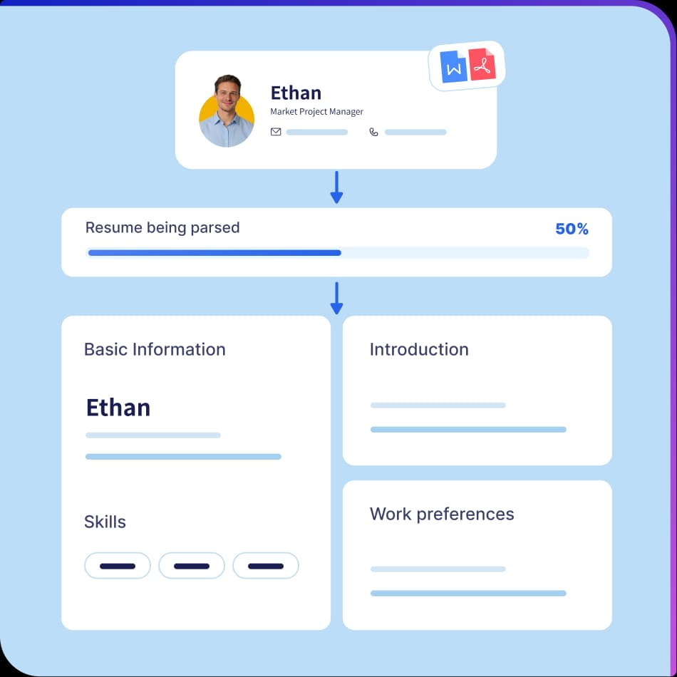 履歴書をアップロード