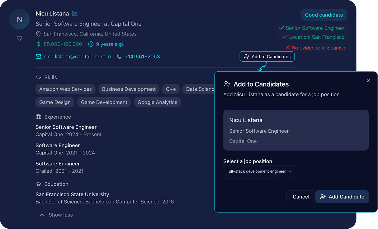 Exportar Perfis para Avaliação